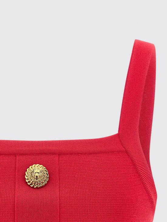 26SS 발망 민소매 티셔츠 GF1AA415KJ43 4PK Fuchsia - BALMAIN