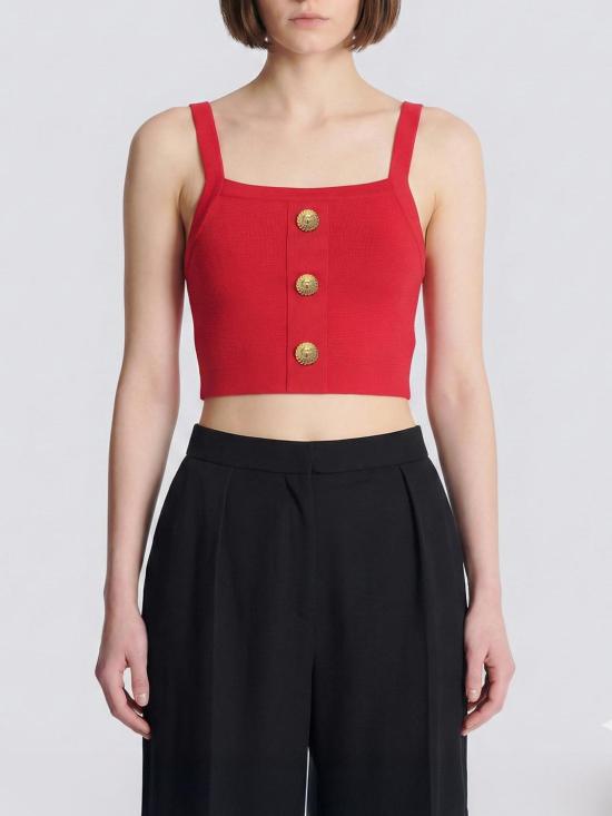 26SS 발망 민소매 티셔츠 GF1AA415KJ43 4PK Fuchsia