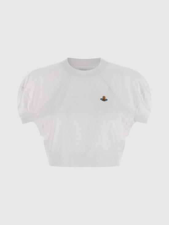 26SS 비비안웨스트우드 반팔 티셔츠 1G010017J001M A401 White - VIVIENNE WESTWOOD