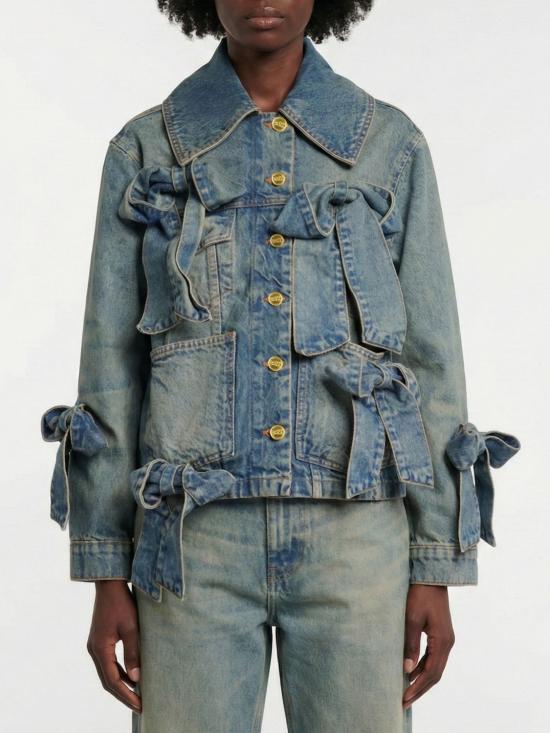 26SS 가니 라이트 리지드 데님 자켓 A1010057 567 Blue