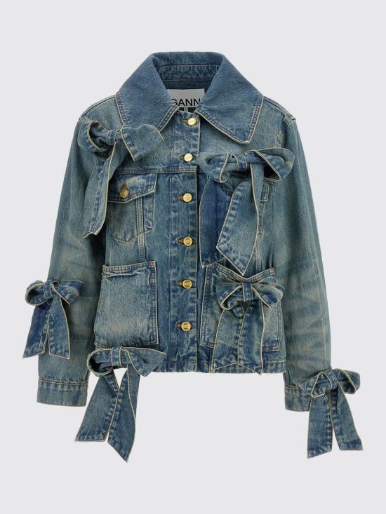 26SS 가니 라이트 리지드 데님 자켓 A1010057 567 Blue - GANNI