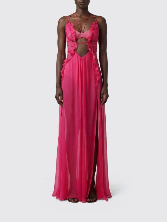 26SS 넨시 도자카 롱 원피스 NDDR3083000400 RASPBERRY Fuchsia