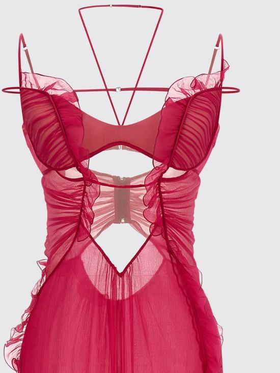 26SS 넨시 도자카 롱 원피스 NDDR3083000400 RASPBERRY Fuchsia - NENSI DOJAKA