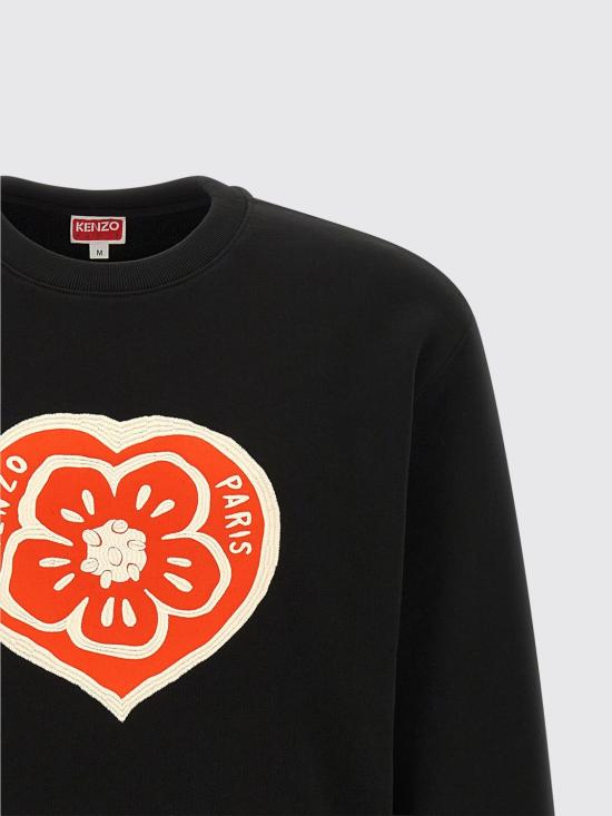 26SS 겐조 긴팔 티셔츠 FG55SW2044MJ 99J Black - KENZO