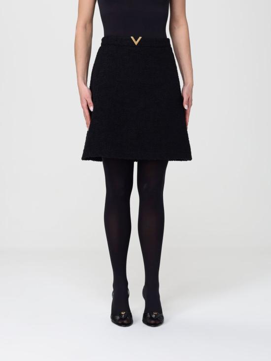 26SS 발렌티노 가라바니 미디 스커트 BRAEH09VM 0NO Black