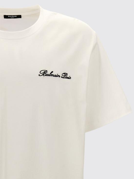 26SS 발망 반팔 티셔츠 FH1EG000BC68 GAB White - BALMAIN