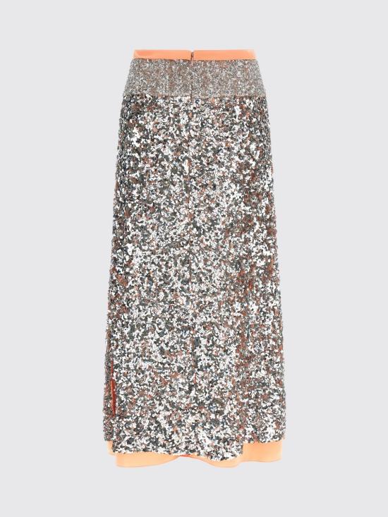 26SS 파코라반 롱 스커트 26PCJU127PO0415 M262 Silver - PACO RABANNE