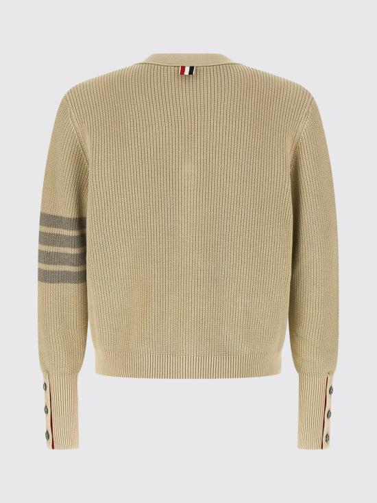 26SS 톰브라운 가먼트 다이드 4바 가디건 MKC635AY3065 260 Beige - THOM BROWNE