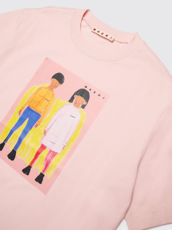 26SS [키즈] 마르니 티셔츠 M01671M00HZ 0M351 Pink - MARNI