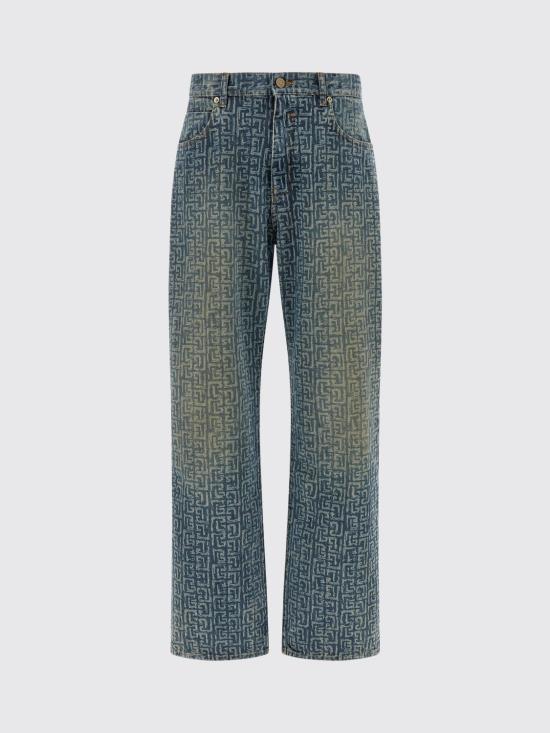 26SS 발망 데님 팬츠 GH1ML135DG12 6AW Grey - BALMAIN