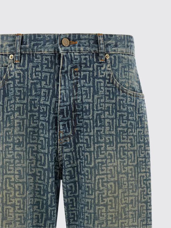 26SS 발망 데님 팬츠 GH1ML135DG12 6AW Grey - BALMAIN