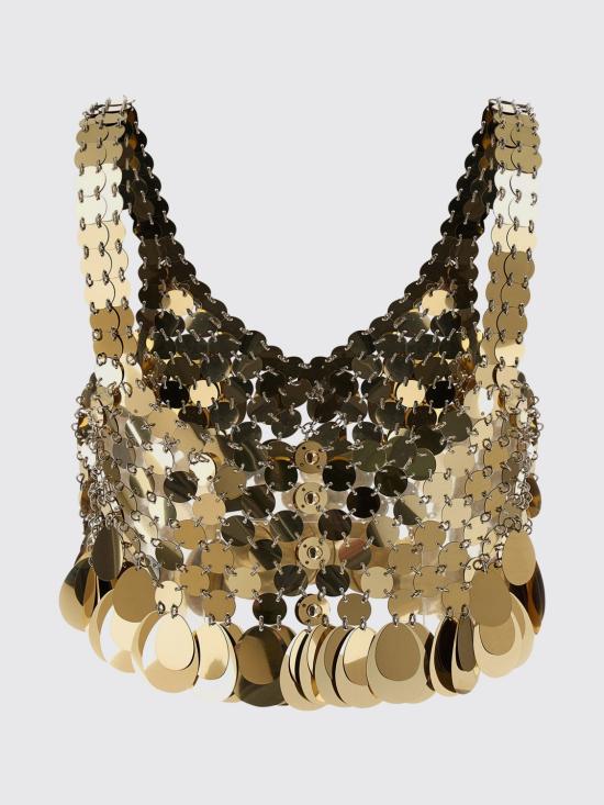 26SS 파코라반 민소매 티셔츠 26PITO223PS0129 P712 Gold - PACO RABANNE