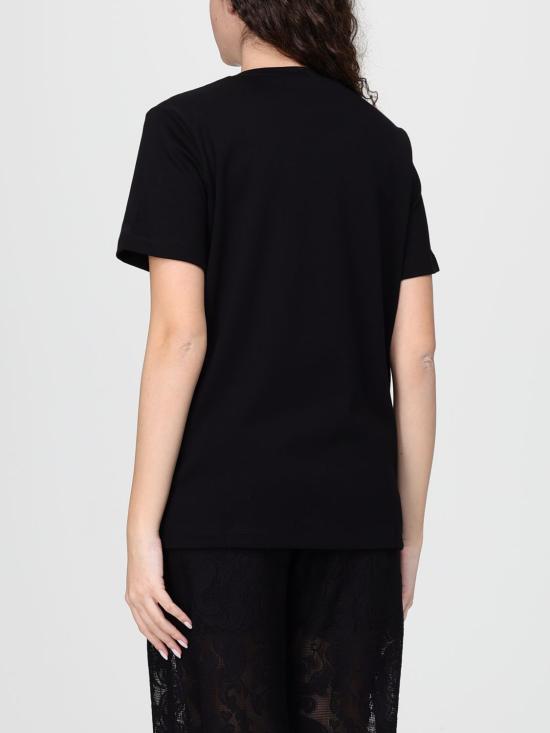 26SS 엘리자베타프랜치 반팔 티셔츠 MA69P61E2 110 Black - ELISABETTA FRANCHI