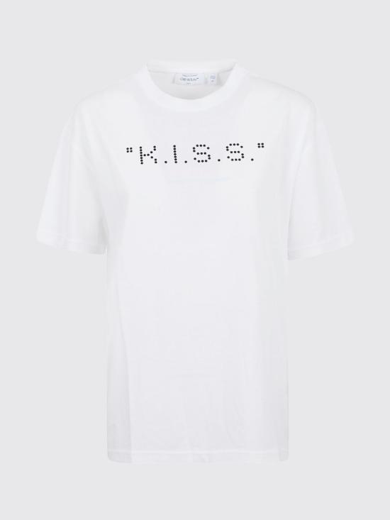 26SS 오프화이트 반팔 티셔츠 OWAA089S26JER007 0110 White - OFF WHITE