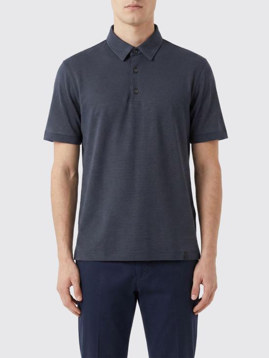 26SS 브리오니 폴로 티셔츠 UJSZ0LPA627 4800 Blue