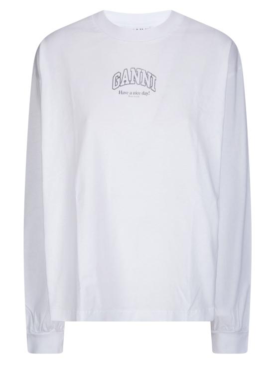 26SS 가니 긴팔 티셔츠 A1050068151 BRIGHT WHITE DOM