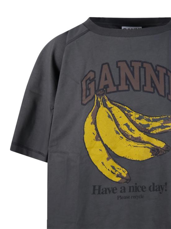 26SS 가니 바나나 티셔츠 A1050047 490 VOLCANIC ASH DOM - GANNI