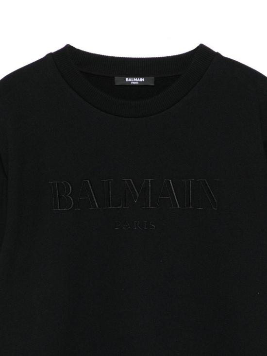 25FW [키즈] 발망 트레이닝 상의 BX4Q50Z3183 930NE BLACK BLACK - BALMAIN