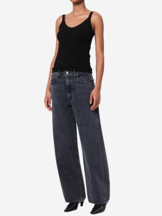  에이골디 민소매 티셔츠 아골드 조던 탱크 블랙 - AGOLDE