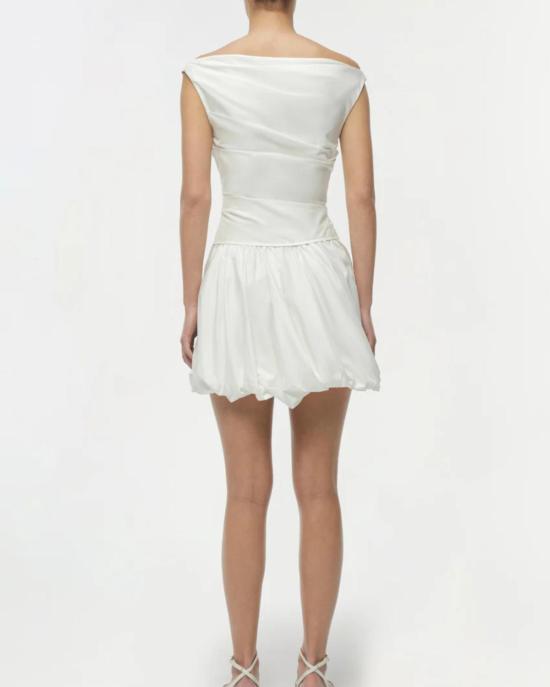  조나단 심카이 숏 원피스 살리나 코튼 버블 미니 드레스 화이트 - JONATHAN SIMKHAI