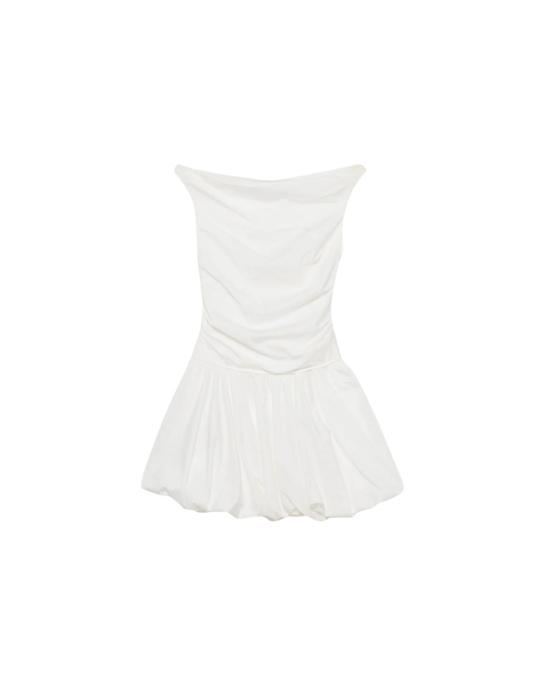  조나단 심카이 숏 원피스 살리나 코튼 버블 미니 드레스 화이트