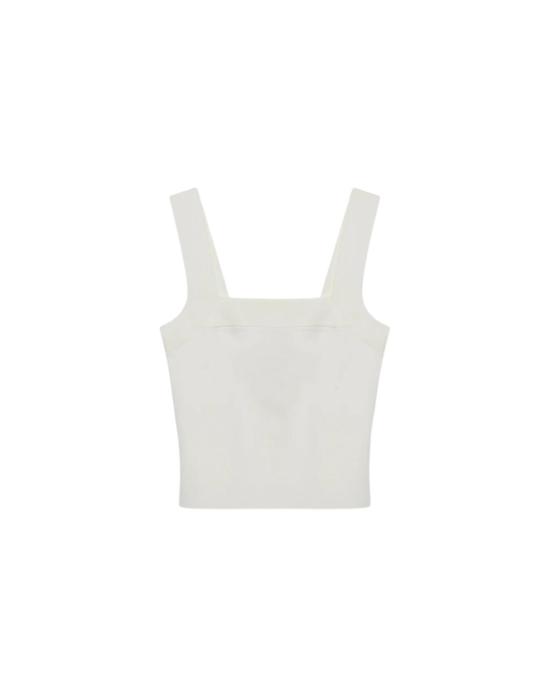  조나단 심카이 민소매 티셔츠 Jonathan Simkhai Madine 탱크 탑 화이트