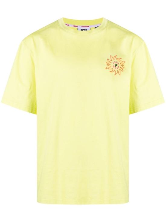  지씨디에스 반팔 티셔츠 SS23M130653 51 YELLOW ORANGE