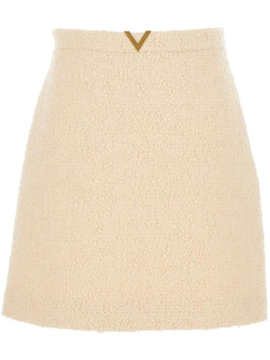 26SS 발렌티노 가라바니 미디 스커트 8B3RAEH09VM ET5 NUDE NEUTRALS
