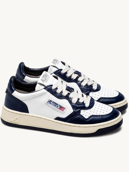 26SS 오트리 메달리스트 로우 스니커즈 AULWWB04 WHITE BLUE - AUTRY