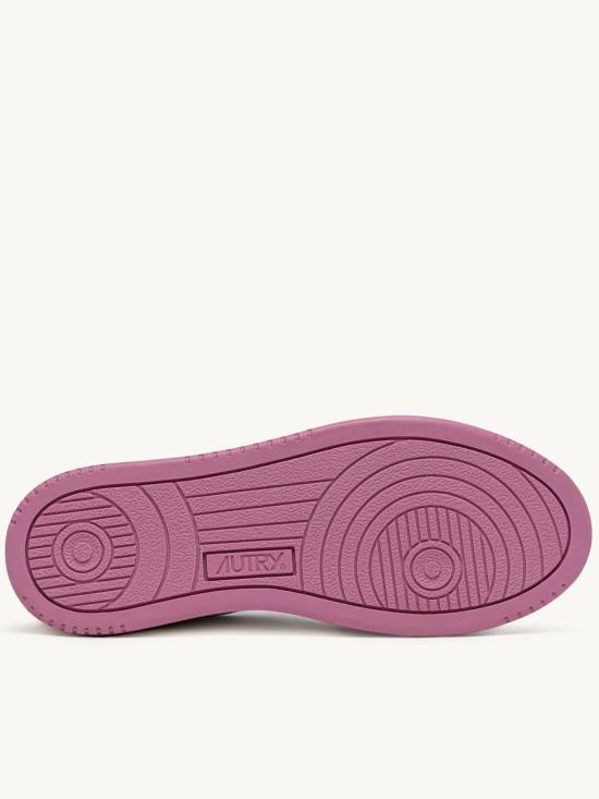 26SS 오트리 메달리스트 로우 스니커즈 AULWWB61 WHT PINK PURPLE - AUTRY