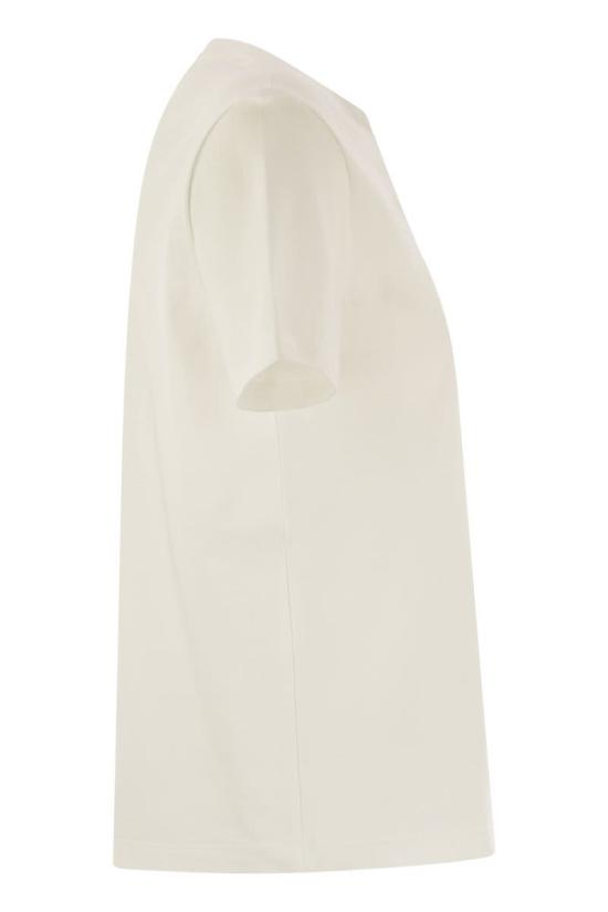 25FW 막스마라 반팔 티셔츠 2529976011600 001 WHITE - MAX MARA