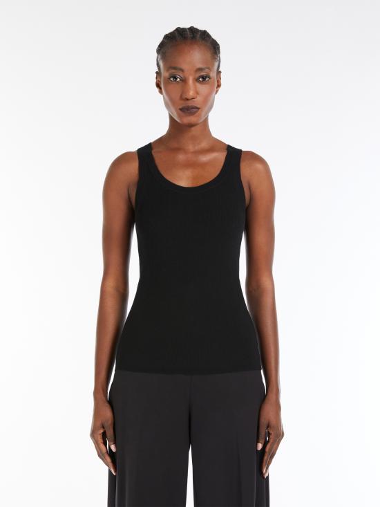 25SS 막스마라 반팔 티셔츠 2511361021600 008 BLACK - MAX MARA