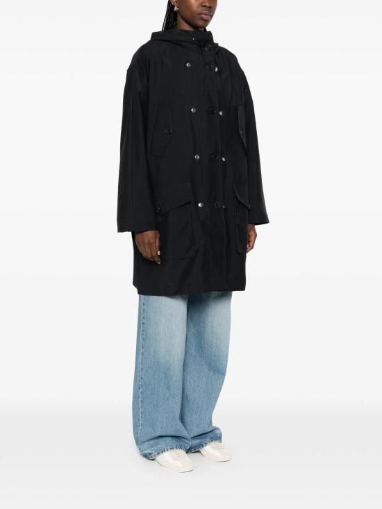 26SS 프라다 싱글 브레스티드 키드 모헤어 앤 리나일론 코트 P620T19CY F0008 BLUE - PRADA