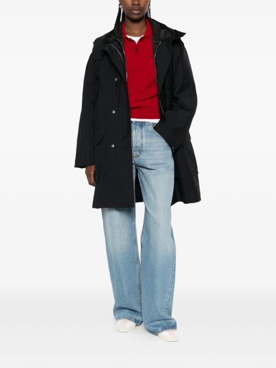 26SS 프라다 싱글 브레스티드 키드 모헤어 앤 리나일론 코트 P620T19CY F0008 BLUE - PRADA