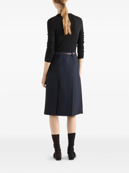 26SS 프라다 립드 니트 울 가디건 P25O0618PX F0002 BLACK - PRADA