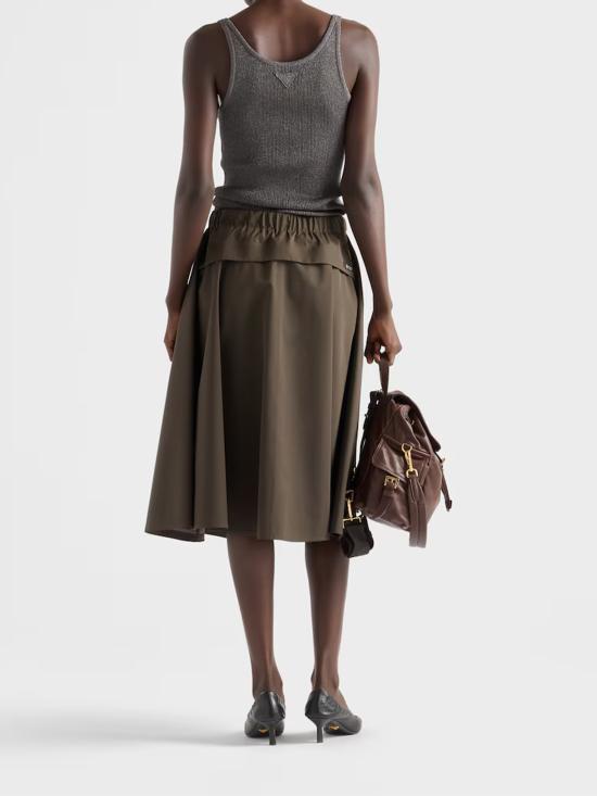 26SS 프라다 미디 스커트 21H02518UU F0334 GREEN - PRADA