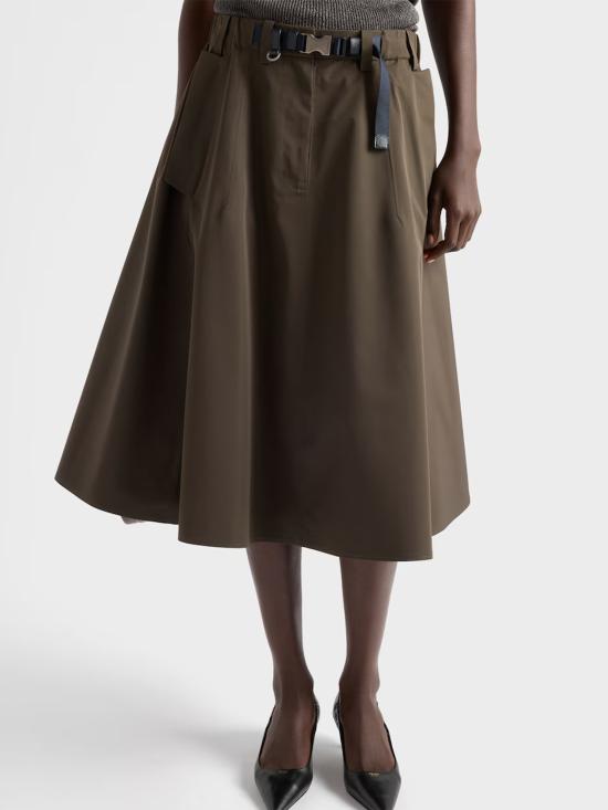 26SS 프라다 미디 스커트 21H02518UU F0334 GREEN - PRADA