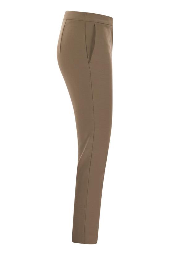 25FW 막스마라 페그노 크롭 팬츠 2521786021600 055 BROWN - MAX MARA
