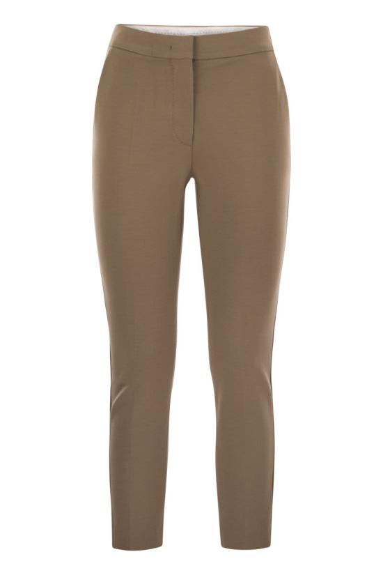 25FW 막스마라 페그노 크롭 팬츠 2521786021600 055 BROWN