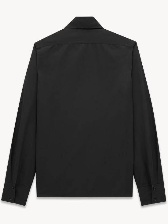 25FW 생로랑 긴팔 셔츠 793321Y1H48 1000 BLACK - SAINT LAURENT