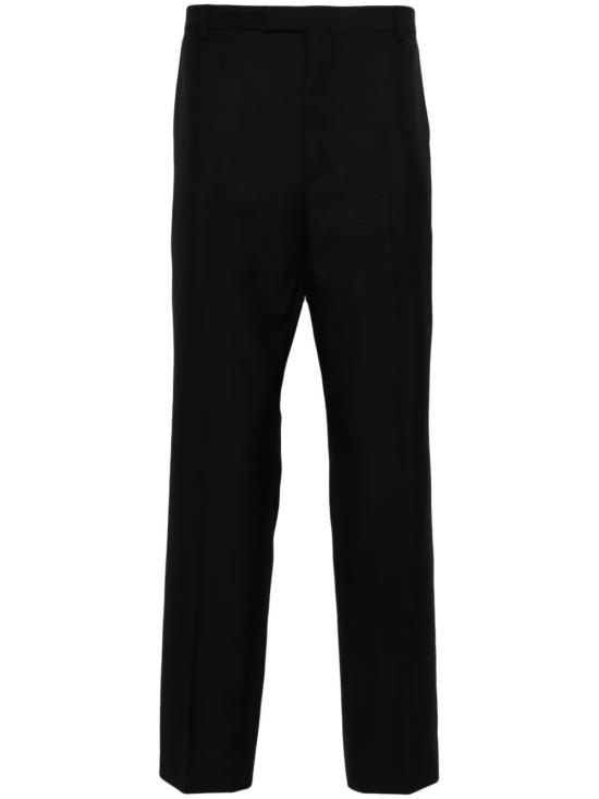 26SS 구찌 울 블렌드 트윌 트라우저 791156ZAMII 1000 BLACK