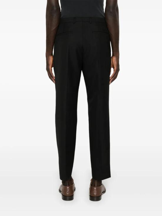26SS 구찌 울 블렌드 트윌 트라우저 791156ZAMII 1000 BLACK - GUCCI