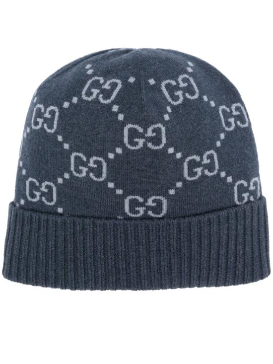 26SS 구찌 GG 캐시미어 자카드 비니 8113924GABX 4169 BLUE