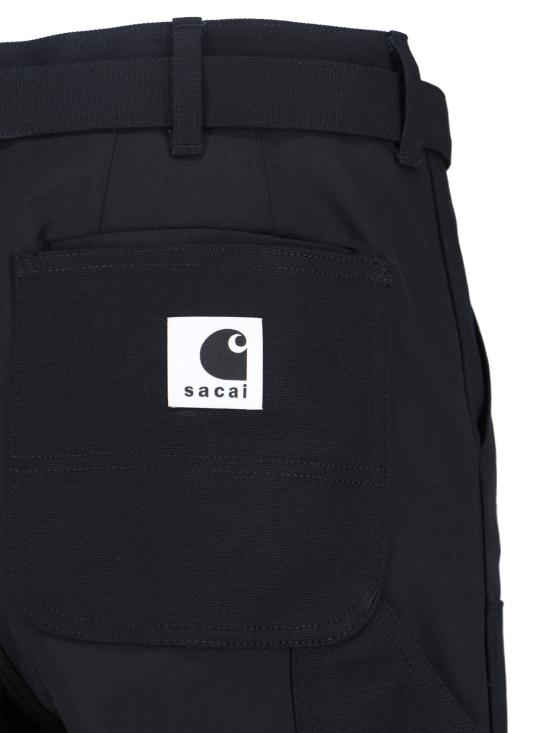 26SS 사카이 스트레이트 팬츠 26 03993M 001 Black - SACAI