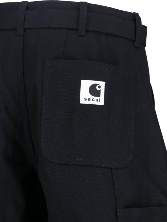 26SS 사카이 스트레이트 팬츠 26 03992M 001 Black - SACAI