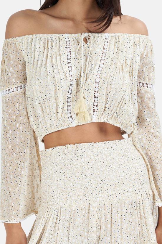  선데이 세인트 트로페즈 긴팔 티셔츠 일요일 생트로페 반돌 꽃 탑 세이블 - SUNDAY SAINT-TROPEZ