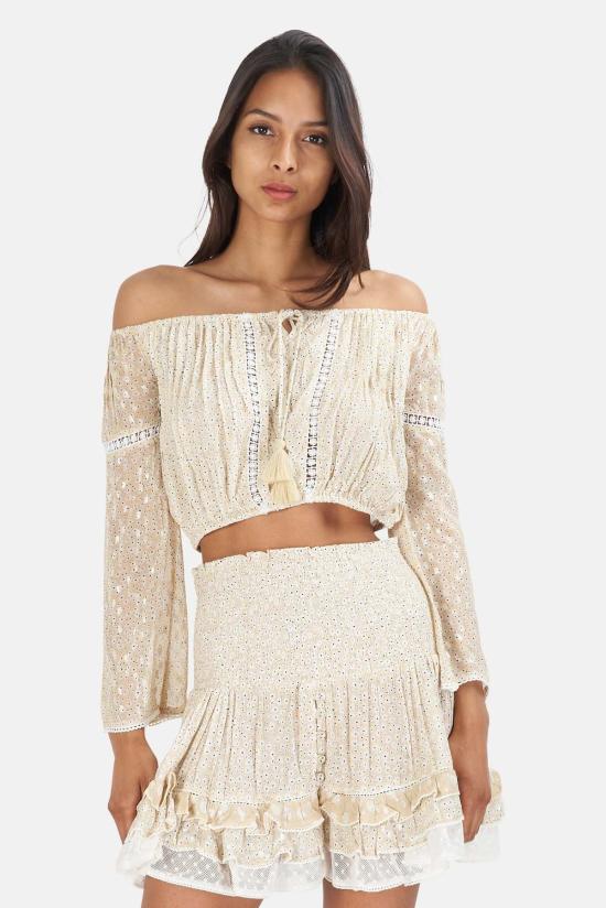  선데이 세인트 트로페즈 긴팔 티셔츠 일요일 생트로페 반돌 꽃 탑 세이블