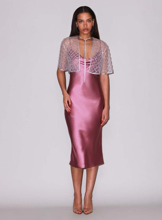  플뢰르 뒤 말 코트 Fleur Du Mal 장식 케이프 실버 - FLEUR DU MAL