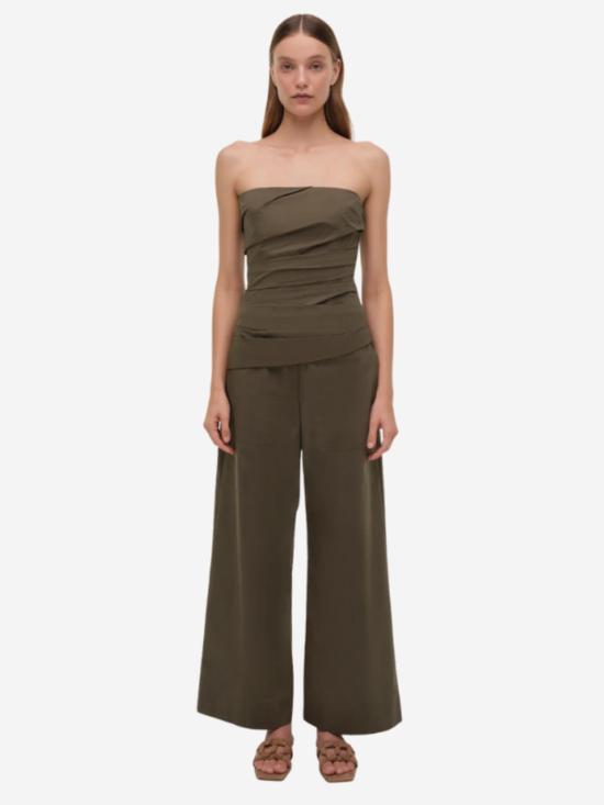  조나단 심카이 민소매 티셔츠 에머슨 루치드 뷔스티에 탑 펀 - JONATHAN SIMKHAI