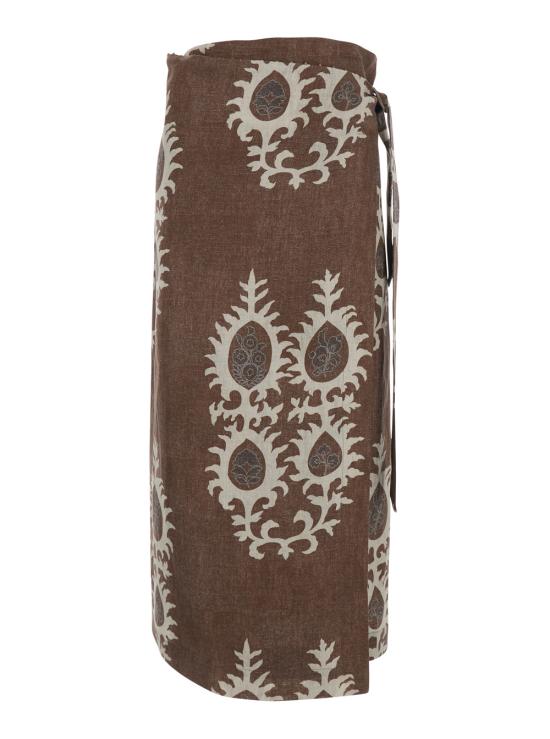 26SS 바잘 디럭스 미디 스커트 S12031300136 Brown